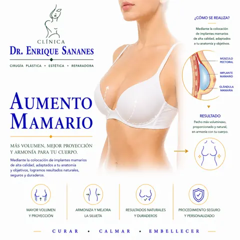Prótesis (aumento mamario) - Clínica Dr. Enrique Sananes