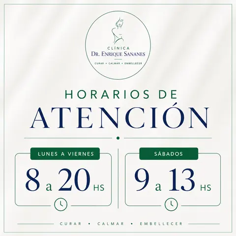 Horarios de atención - Clínica Dr. Enrique Sananes